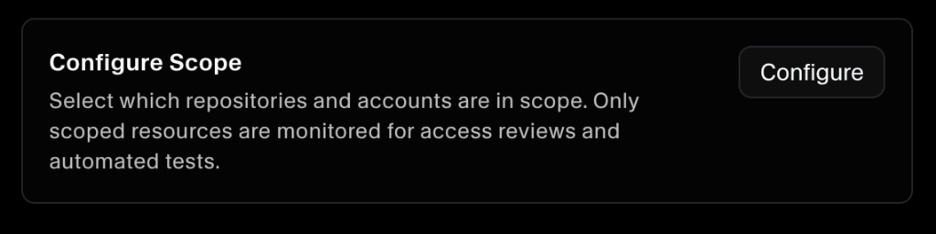 Configure scope