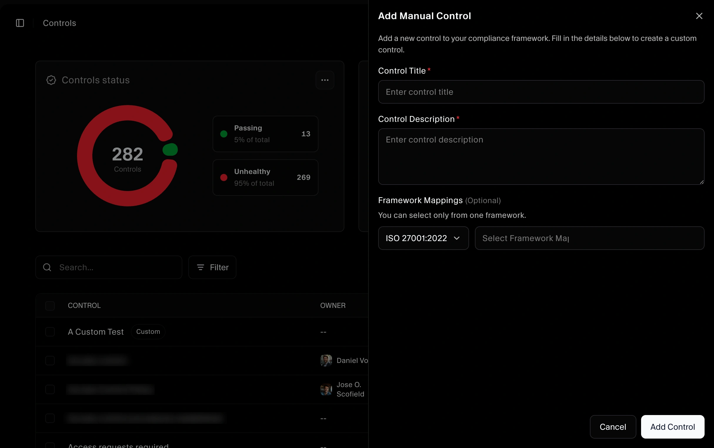 Control Page