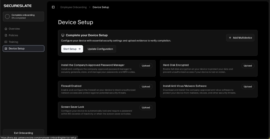 Employee Onboarding – Device Setup