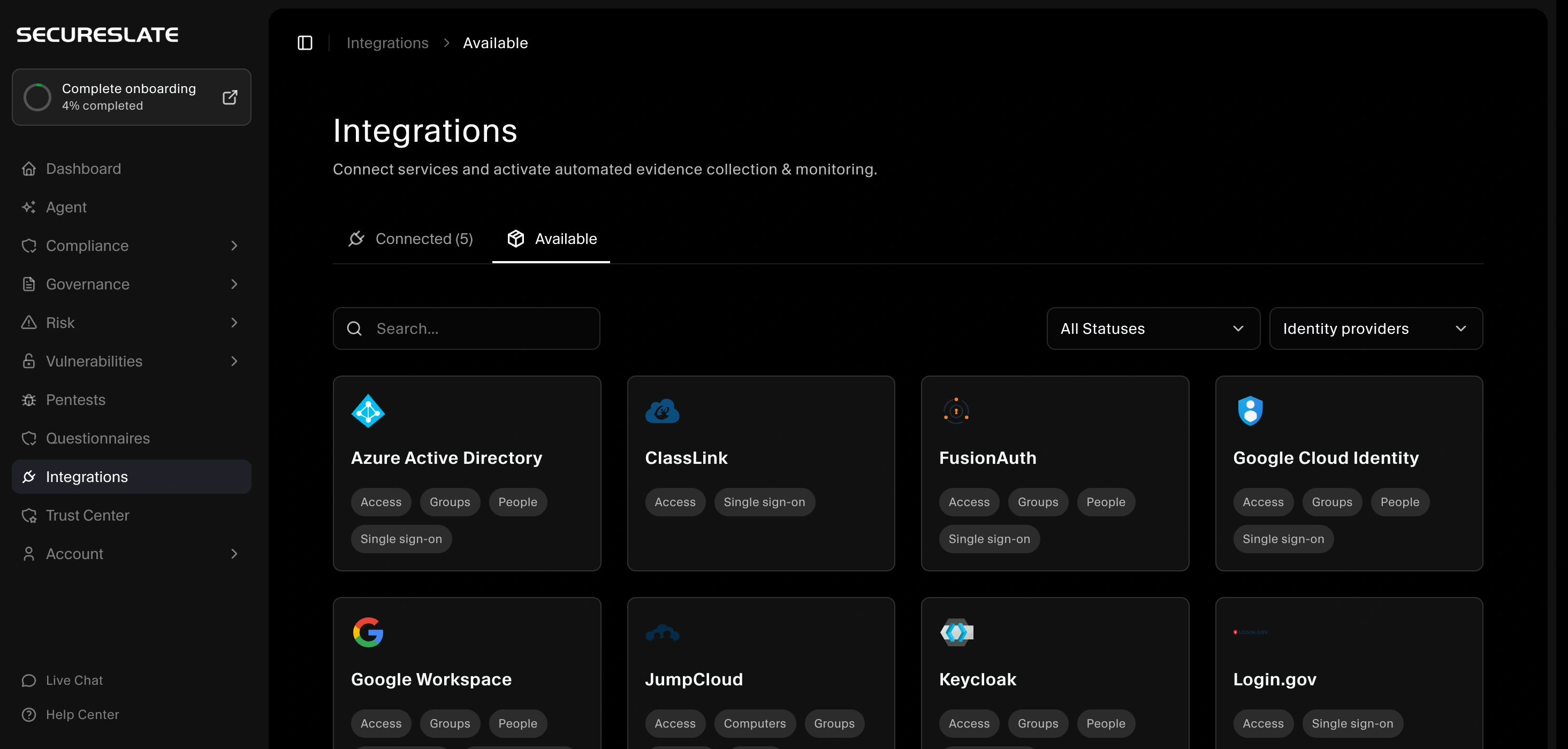 Integration Page