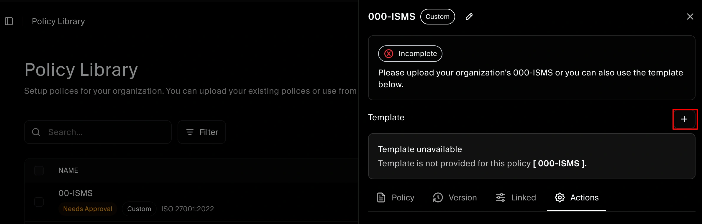 policy Customization