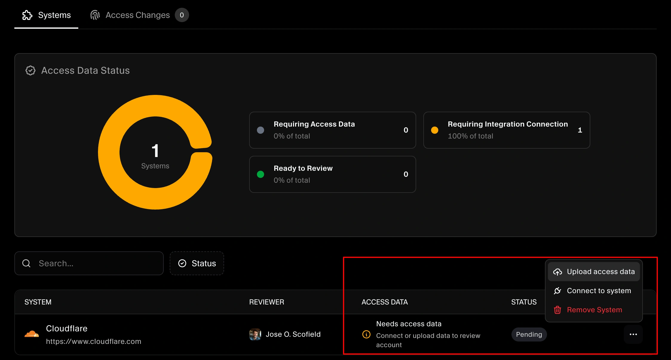 SecureSlate access user upload